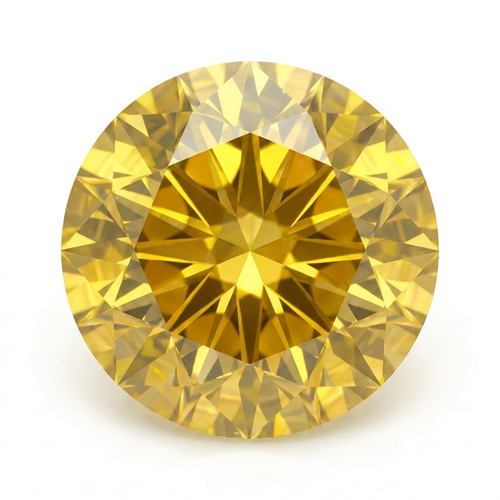 Cremare Diamantbestattung Rund gelb