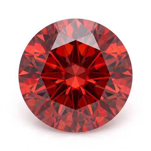 Cremare Diamantbestattung Rund rot